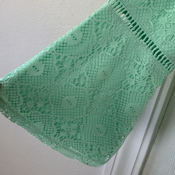 NWT Alya from Francesca"s Green Lace Dress Size L - Picture 3 of 12